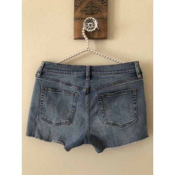 JCrew Womens Size 26 Denim Shorts Raw Hem Stretch - Picture 4 of 5
